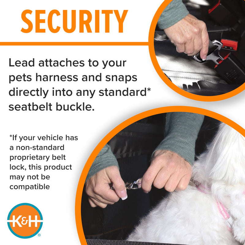 K&H Pet Products Buckle N Go Dog Car Seat for Small Dogs, Waterproof Fabric, Breathable Mesh Sides, Adjustable Seat Belt Leash, Carseat for Small Pets, Car Seat Carrier - XS 16 X 14 X 14in Gray X-Small 16 X 14 X 14 Inches - PawsPlanet Australia