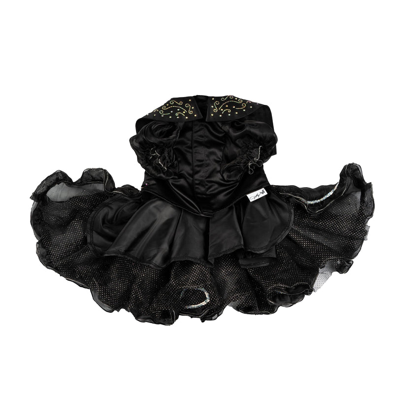 Doggy Parton Shimmering Evening Dress - XS X-Small Black - PawsPlanet Australia