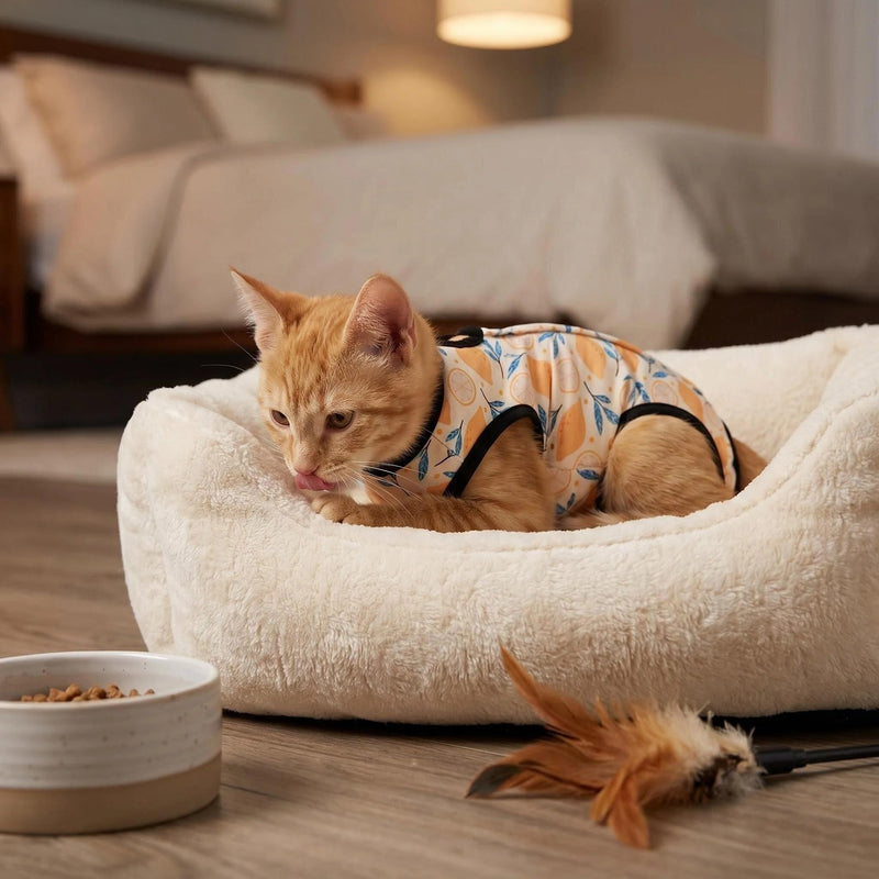 2PCS Cat Recovery Suit, Cat Clothes, Cat Surgery Recovery Suit