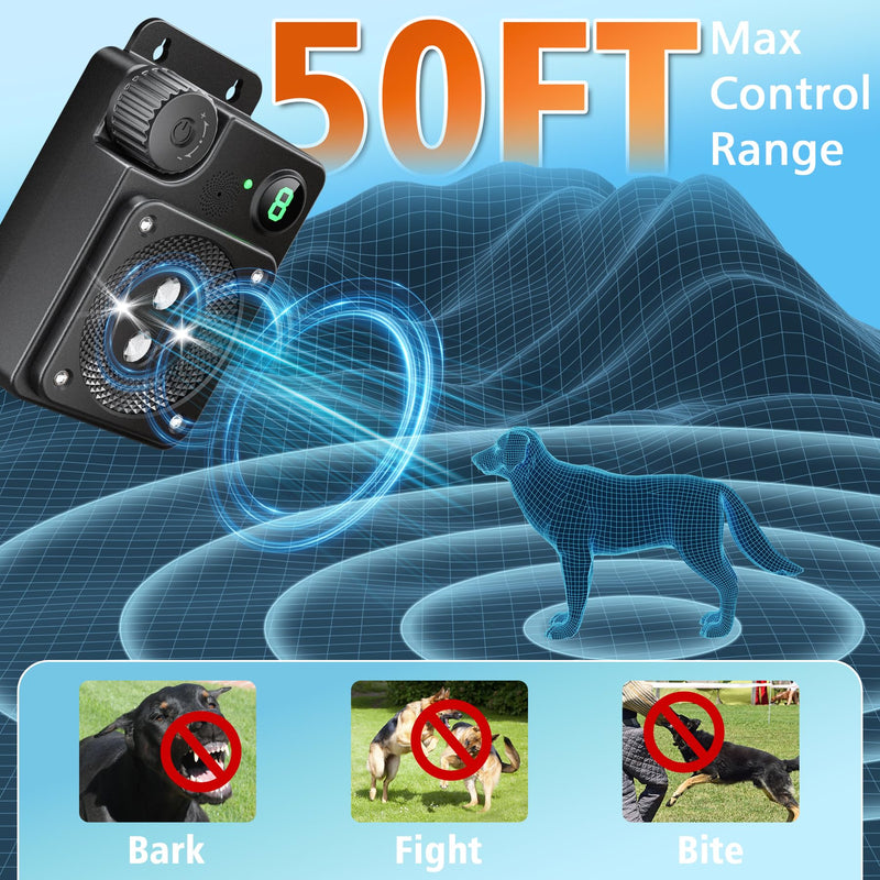 Anti Barking Devices, Ultrasonic Dog Bark Deterrent Devices, Dog Barking Deterrent Devices, Dog Barking Stopper, Anti Barking Device for Dogs Long Range 50ft, Bark Box Indoor Outdoor for Dogs Training Black - PawsPlanet Australia