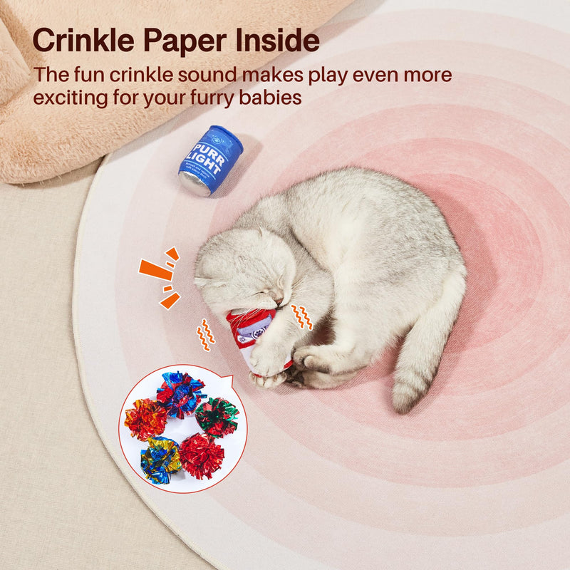 Potaroma 2Pcs Beer-Simulation Catnip Toys, Crinkly Sound Toy, Durable Cat Bite Kicker Toys, Indoor Kitten Exercise 3.5 Inches for All Breeds - PawsPlanet Australia
