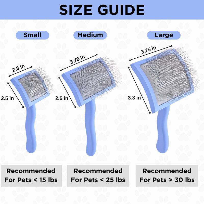 We Love Doodles Grooming Curved Slicker Brush for Long-Haired Dogs - Poodle, Golden Doodle, and Dematting (Large) Large Curved - PawsPlanet Australia