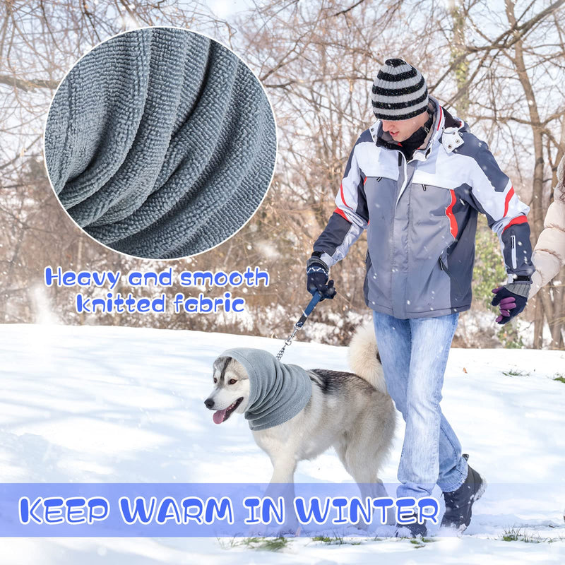 5 Pcs 3 Size Dog Head Wrap Neck Warmer Dog Neck and Ears Warm Winter Dog Pet Dog Snood Ear Cover Ear Wraps Sound Proof for Calming Cat Dog Anxiety Relief Grooming Bathing Noise Protection - PawsPlanet Australia
