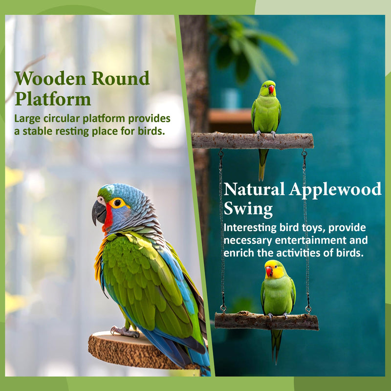 8pcs Natural Bird Perches for Cage, 5.9“ Small Wood Bird Perch for Parakeet/Cockatiel, Bird Cage Stick, Bird Branches for Cages, Birdcage Accessories for Parrot Conure 8pcs-15cm