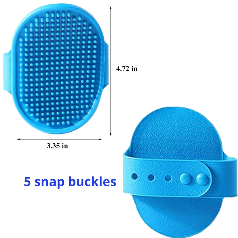 Cat Shower Cap and Bath Brush set, Cat Ear Cover and Grooming Bathing Brush for Cats Puppy Small Dogs, Cat Ear Protection Stuff, Small Dog Cat Bathing Supplies, Pet Accessories (Blue) Blue - PawsPlanet Australia