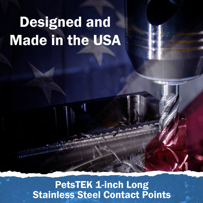 Replacement Prongs 3/4-Inch Stainless Steel Contact Points Compatible with Dogtra Remote Trainers and Bark Collars 1900S/ARC/iQ Plus/200C/280C/2700T&B/EDGE/YS-600/YS-300 - PetsTEK Brand - Made in USA - PawsPlanet Australia