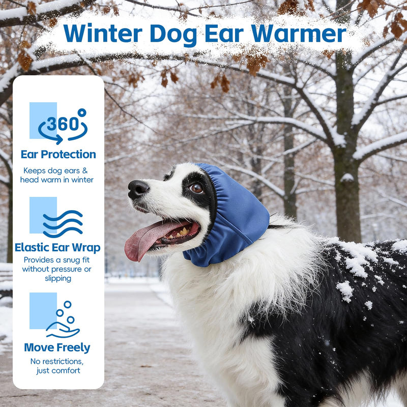 Dog Ear Muffs No Shake Ear Wraps for Dogs Hematoma Healing, Doggy Calm Hoodie Ear Covers for Stress Anxiety Relief,Dog Noise Protection Ear Wrap Head Cover for Firework Thunders Grooming Bath,M Medium(Head Circle:11.8"-15.8")