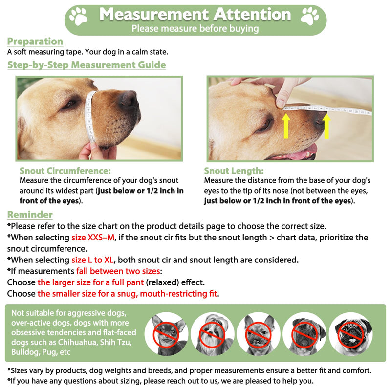 Mayerzon Dog Muzzle, Patented Soft Mesh Muzzle for Small Medium Large Dogs for Scavenging Biting Licking and Chewing, Allows to Pant and Drink (M, Black) M-(Snout:9¾"-10¾") - PawsPlanet Australia