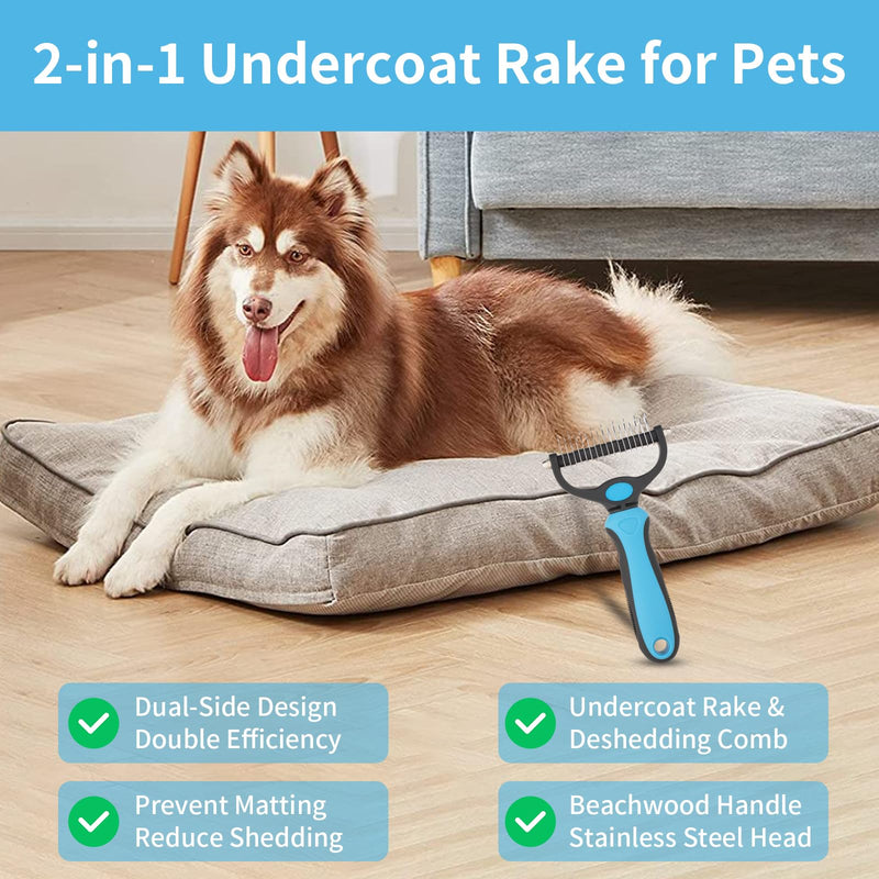 Professional Dog Nail Trimmers & Clippers with Safety Guard - 4-Piece Grooming Kit for Safe Painless Nail Trimming, Includes Pet Nail Clippers and Dog Brush for Shedding - PawsPlanet Australia