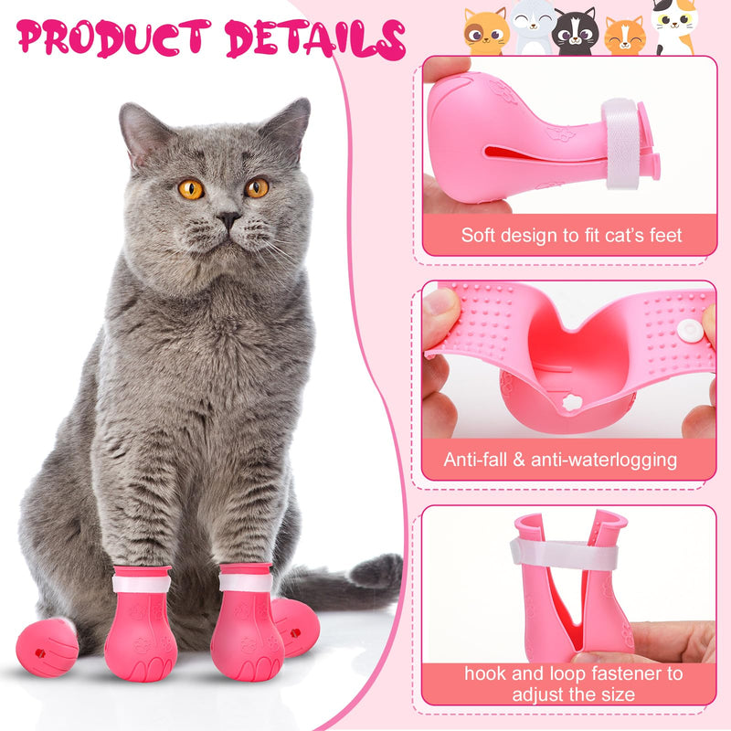 Therwen 8 Pcs Cat Bathing Bag Set Adjustable Pet Shower Net Bag Cat Helmet for Grooming Breathable Cat Muzzle Boots Paw Covers Nail Clipper Nail File Tick Tool Massage Brush Comb Pet Trimming Cleaning - PawsPlanet Australia