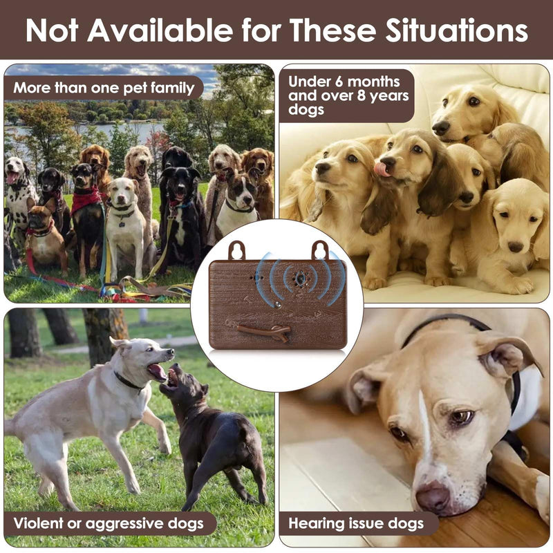 Anti Barking Devices, Auto Barking Control Devices with 3 Modes, Ultrasonic Dog Bark Box Barking Deterrent Devices, 50Ft Effective Stop Barking Dog Devices