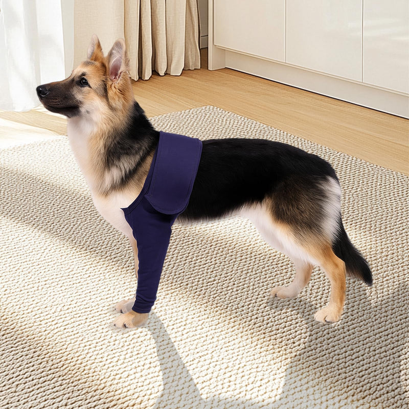 Dogs Anti-licking Protection Sleeve Dog Surgery Recovery Sleeves for Front Leg Dog Surgery Recovery Sleeves With Magic Stickers for Injury Recover Avoids Wound Infection