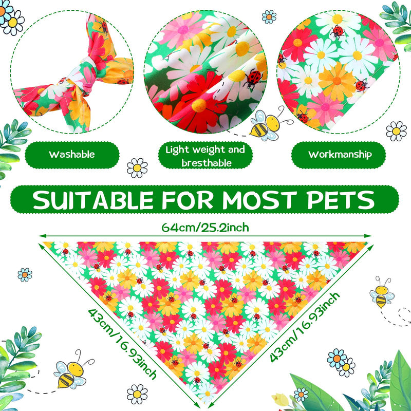 Sadnyy 40 Pcs Christmas Dog Bandanas Bulk for Dogs Flower Bee Autumn Triangle Reversible Dog Bibs Adjustable Puppy Kerchief Scarf Washable Cat Scarf for Thanksgiving Holiday Pet Grooming L - PawsPlanet Australia