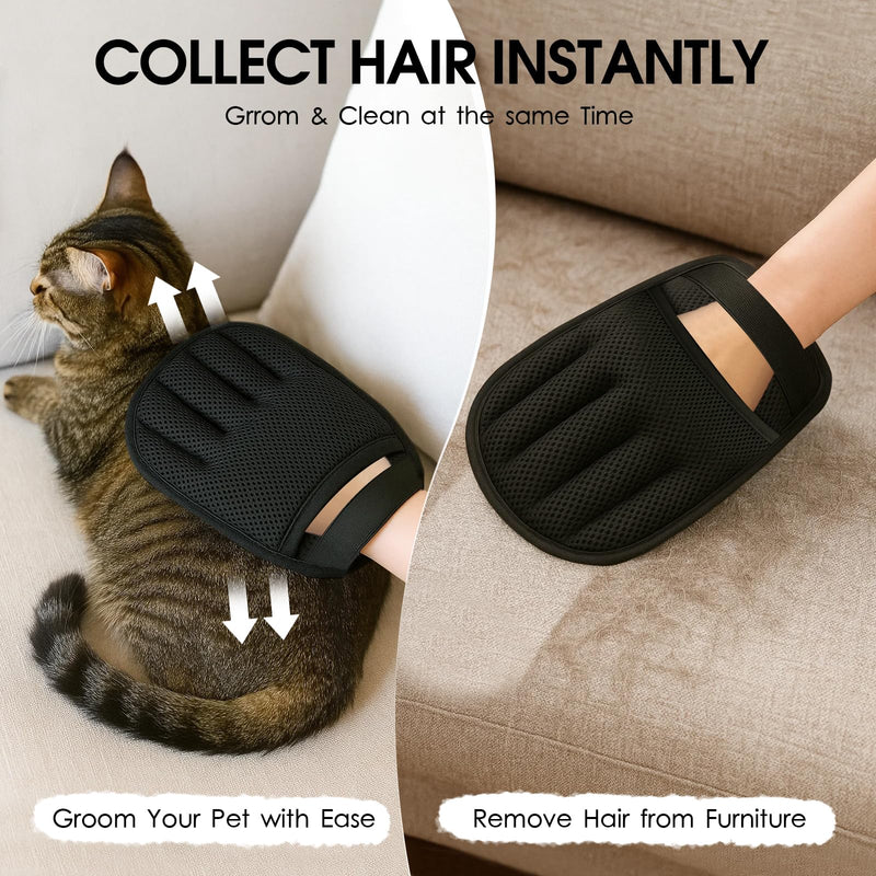 Pet Hair Remover For Dogs Cats：New Upgraded Reusable Five-Finger - Static Pets Hair Removal Tool For Couch Furniture Bedding Car Clothes - Essential Supplies For Pet Owner For Home & Travel (1 Pack) - PawsPlanet Australia