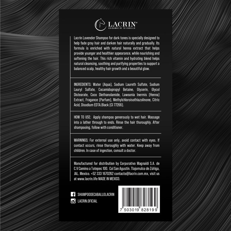 Lavender Horse Shampoo for Human Use for Dark Tones – As Seen on Shark Tank – Gentle, Hydrating, Paraben-Free Sensitive Scalp Shampoo for Hair Growth & Strengthening, 16.9 Fl Oz, 1-Pack 16.9 Fl Oz (Pack of 1)