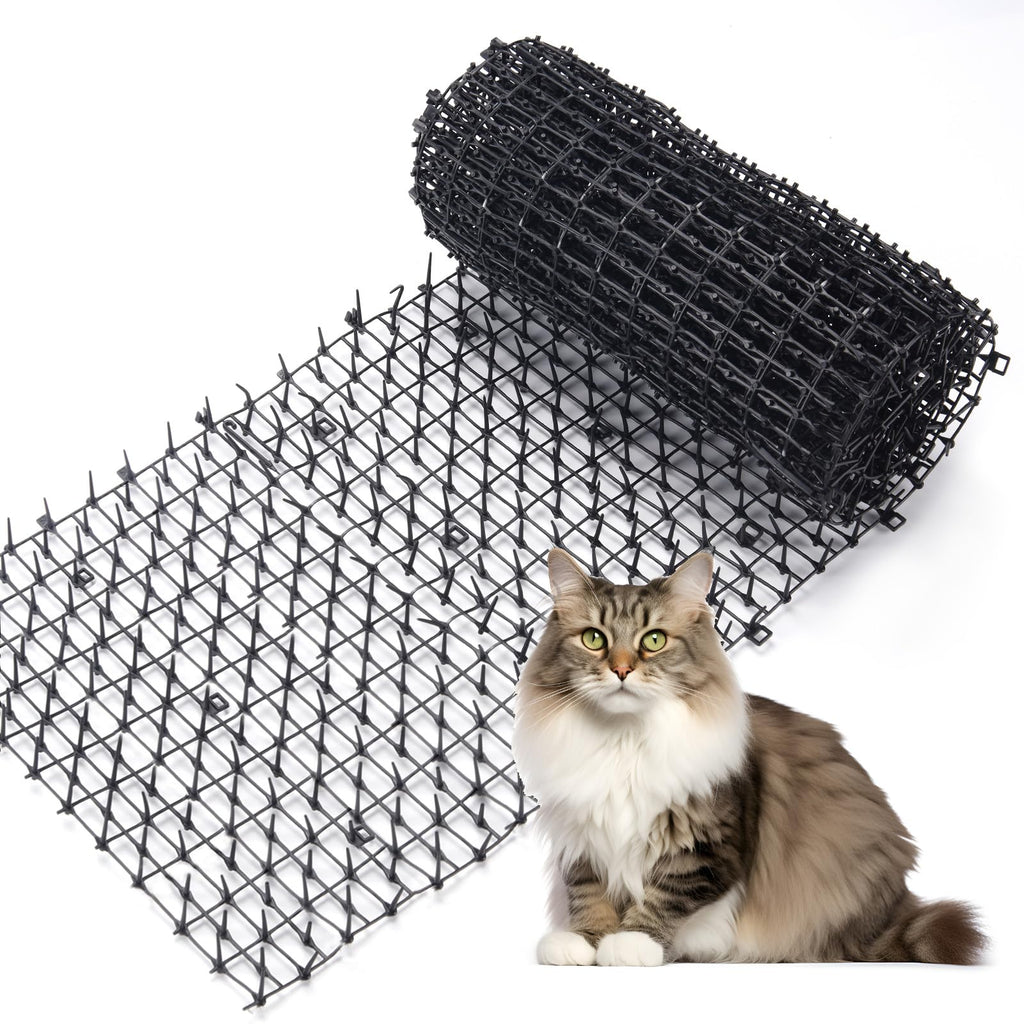 6.5ft Cat Scat Mat with Spikes, Prickle Strips Network Digging Stopper Outdoor Spike Deterrent Mat, 78 inch x 11 inch 6.5ft-1 PACK