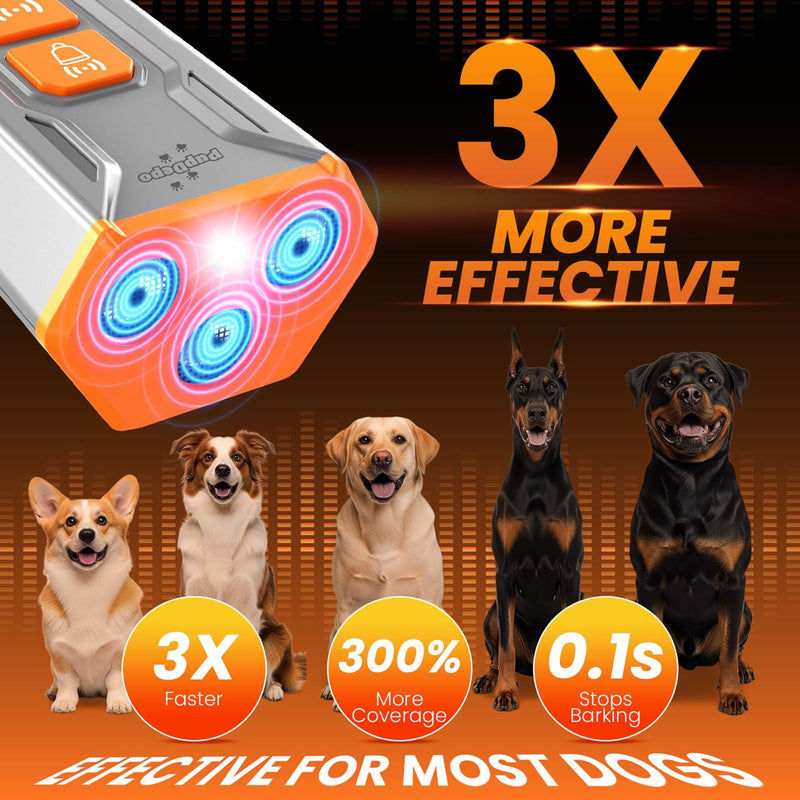 Dog Bark Deterrent Device with Dog Training Clicker – Ultrasonic Anti Barking Device for Dogs, Portable Dog Bark Stopper for Training & Behavior Control, Safe for Own or Neighbor’s Dog - PawsPlanet Australia