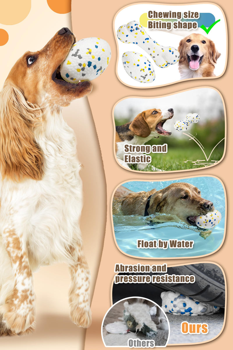 Upgrade Bone Dog Balls for Aggressive Chewers, Indestructible Tennis Balls for Dogs (1 Pcs) - PawsPlanet Australia