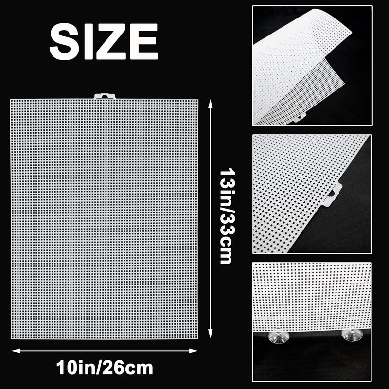 2 Pack Fish Tank Divider, Aquarium Divider Clear Plastic Cuttable Grid Plate Juvenile Fish Separator DIY Designed Clear Easy to Bent Cut and Assemble 10 * 13in (Suction Cups are Included) (26 * 33cm) 13*17.3in - PawsPlanet Australia