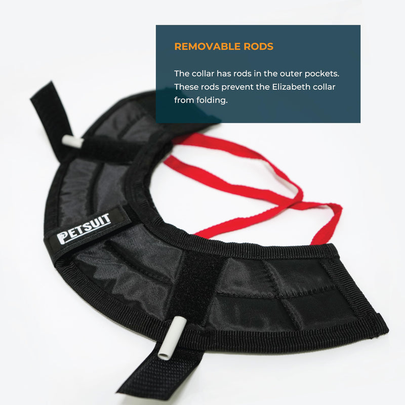 Dog Cone Collar Adjustable After Surgery, Protective Soft Dog Cone, Elizabethan Dogs Collar (Black, L [Neck Girth: 14.9"-19.3"]) Black L [Neck Girth: 14.9"-19.3"]