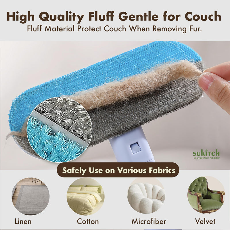 Pet Hair Remover for Couch, Durable, Reusable, Washable Lint Cleaner for Dog and Cat Hair, Gentle on Furniture, Effective on Carpets, Clothing, Bedding - PawsPlanet Australia