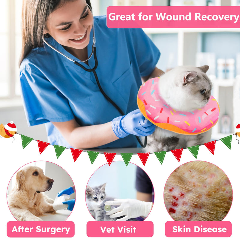 Cat neck brace - Soft, adjustable protective collar to prevent licking after surgery
