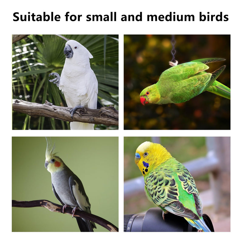 Suction Cup Bird Perch,Natural Wood Parrot Window/Bath/Car/Travel/Shower Perches Stand Portable Parakeet Grinding Stick Training Toys for Small and Medium Birds(Twist Grain) 1 Pcs-Wood Stick - PawsPlanet Australia