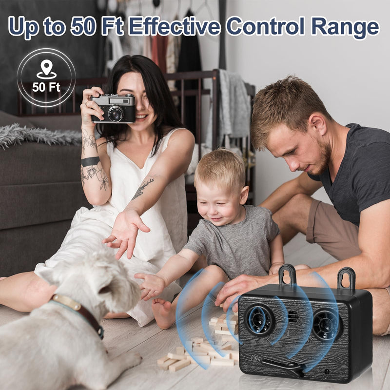 Anti Barking Devices for Dogs, Ultrasonic Dog Bark Control Devices with 3 Modes, 50FT Bark Box Dog Barking Deterrent Devices, Dog Barking Silencer Indoor & Outdoor Safe S 1pcs Black - PawsPlanet Australia