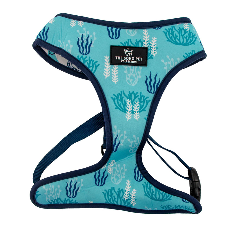 Ancol The Soho Pet Collection Nautical & Coral Reversible Harness Medium To Fit 35cm - 60cm White M