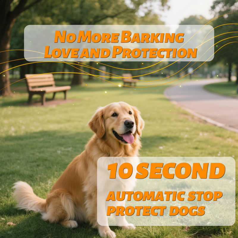 Dr. Shark Dog Bark Deterrent Devices — Ultrasonic Audible Beep LED Flashlight, Anti Barking 50 ft Range, 10-Second Auto-Off for Hearing Safety, — Stop Dog Barking Device (6 Months–8 Years)