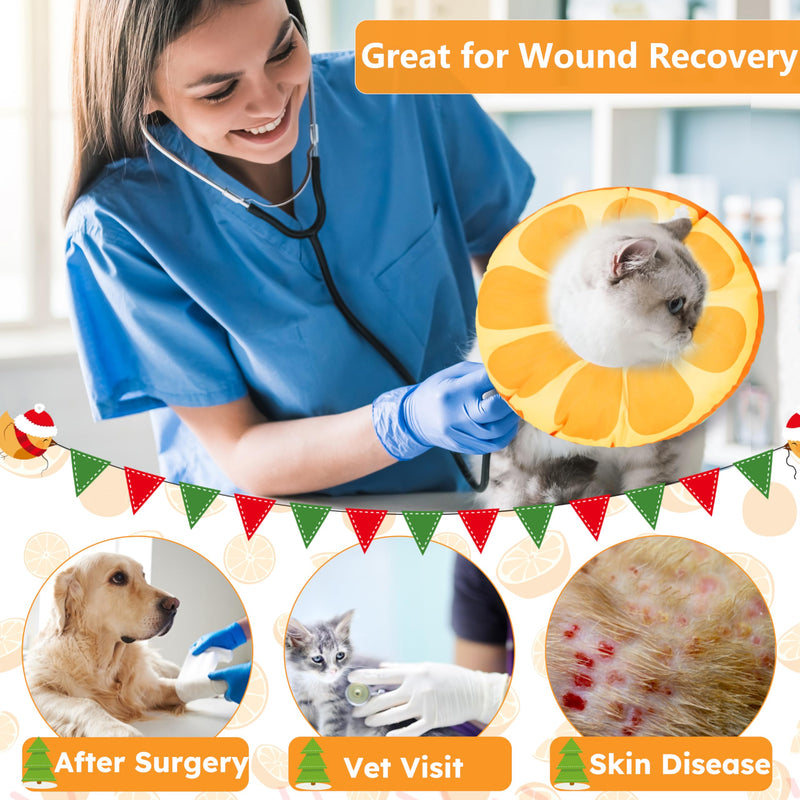 Kitten Cones After Surgery Extra Small Waterproof Cone Collar Soft to Stop Licking Neck Elizabethan Kitten e Collar for Recovery Wound Healing Safety xs Small Cat Donut Cone Waterproof Orange - PawsPlanet Australia