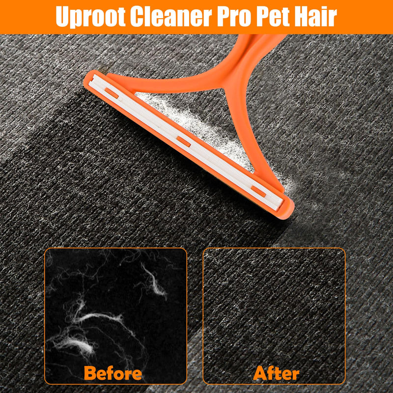 Upgrade Dog Washing Hose Attachment, 8 Spray Patterns PupJet Dog Wash with 3.5oz 100cc Soap Dispenser, Dog Washing Gloves, Dog Bath Brush, Suitable for Watering Plant, Patio, Cleaning, Showering Pet Orange - PawsPlanet Australia