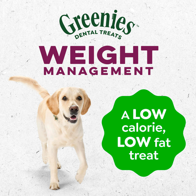 Greenies Veterinarian-Recommended Adult Natural Dental Dog Treats Regular Size, Weight Management Dog Dental Chews, 27 oz. Pack, 27 Count 27 Count (Pack of 1)