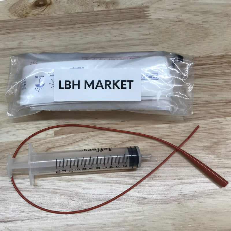 LBH Market Tube Feeding Kit for Puppies Kittens Includes Kendall Puppy Feeding Tube 5 French and 12 Ml Syringe for Fading Puppy Support Whelping Kit or Baby Kitten Supplies (5 FR) - PawsPlanet Australia