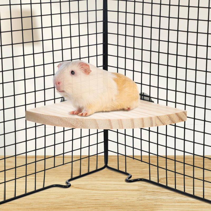 Bird Perch Platform Stands Parrot Stand Sector Playground Wood Perch Stand Toy Wooden Parrot Perches Corner for Canaries Cockatiels Finches, Budgies Lovebirds Hamsters Guinea Pigs Chinchillas - PawsPlanet Australia