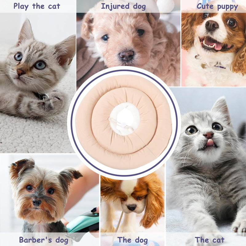 ULTECHNOVO Anti-Leak Collar for Cats, Size S, made of PP Cotton with Comfortable Protective Collar for Kittens up to 2 kg, for Recovery after Surgery