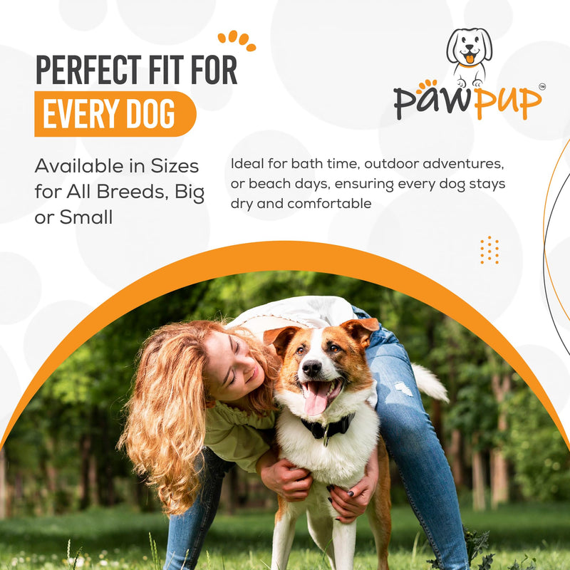 PAWPUP Dog Towel Super Absorbent - Pack of 2 - Quick Drying Super Soft Microfiber Pet Towel for Dogs, Cats and Other Pets 40 x 24 Inches Brown and Grey - PawsPlanet Australia