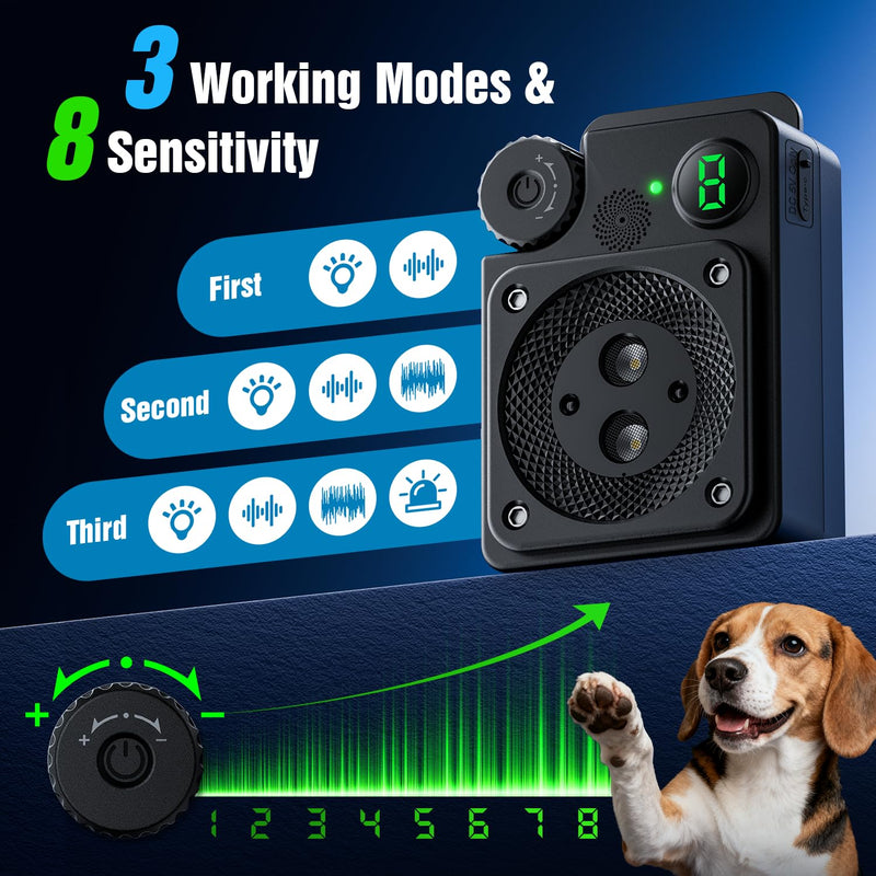 Anti Barking Device for Dogs, Dog Bark Deterrent Devices,3 Modes Ultrasonic Bark Box with Remote Control, Anti Barking Device Long Range 50ft, Silencer Sonic Barking Deterrent Indoor/Outdoor Black - PawsPlanet Australia
