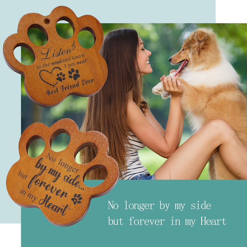 Dog Memorial Gifts for Loss of Dog - Loss of Dog Sympathy Gift, Pet Memorial Gifts for Dogs, Loving Dog Memorial, Dog Bereavement Gift, Pet Loss Gifts Wind Chimes (Black) - PawsPlanet Australia