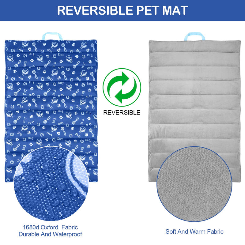 Ownpets Outdoor Dog Bed Waterproof Travel Dog Mat, Reversible and Portable Large Size Camping Dog Bed,Machine Washable,40"x27" - PawsPlanet Australia