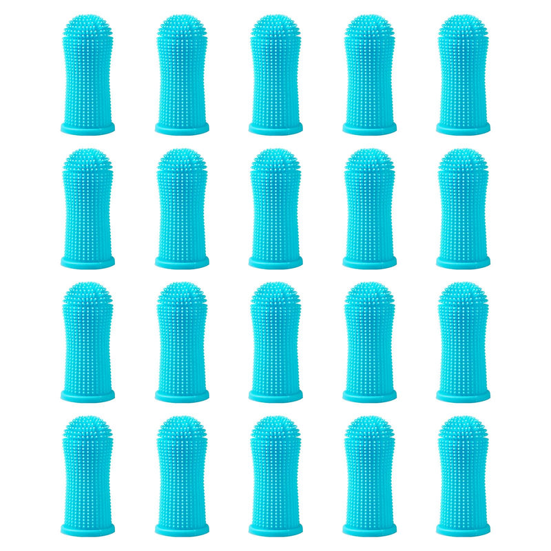 20PCS Dog Toothbrush, 360° Dog Toothbrush Finger Toothbrush Cat, Finger Toothbrush Dog, Finger Brush Dog Dental Care, Dog Dental Care, Toothbrush Dog for Small Pets, Oral Care Set