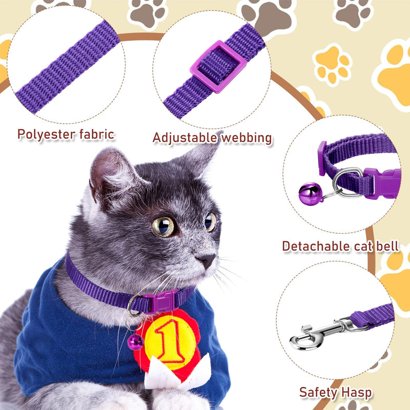 Amylove 48 Pcs Dog Collar and Leash Set, Polypropylene Adjustable Puppy Collars for Medium Dogs Small Pet Puppy Walking Training with Hook and Buckle(Multicolor,Solid Pattern) Multicolor Solid Pattern - PawsPlanet Australia