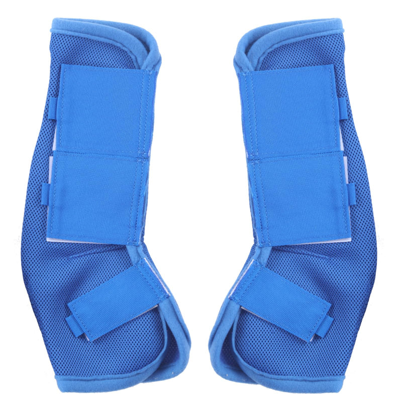 Horse Fly Boots Set of 4, Breathable Comfy Mesh Fly Boots for Horses, Non-Slip Horse Fly Leggings No More Stomping & Horsefly Nuisance Darkblue Full Dark Blue