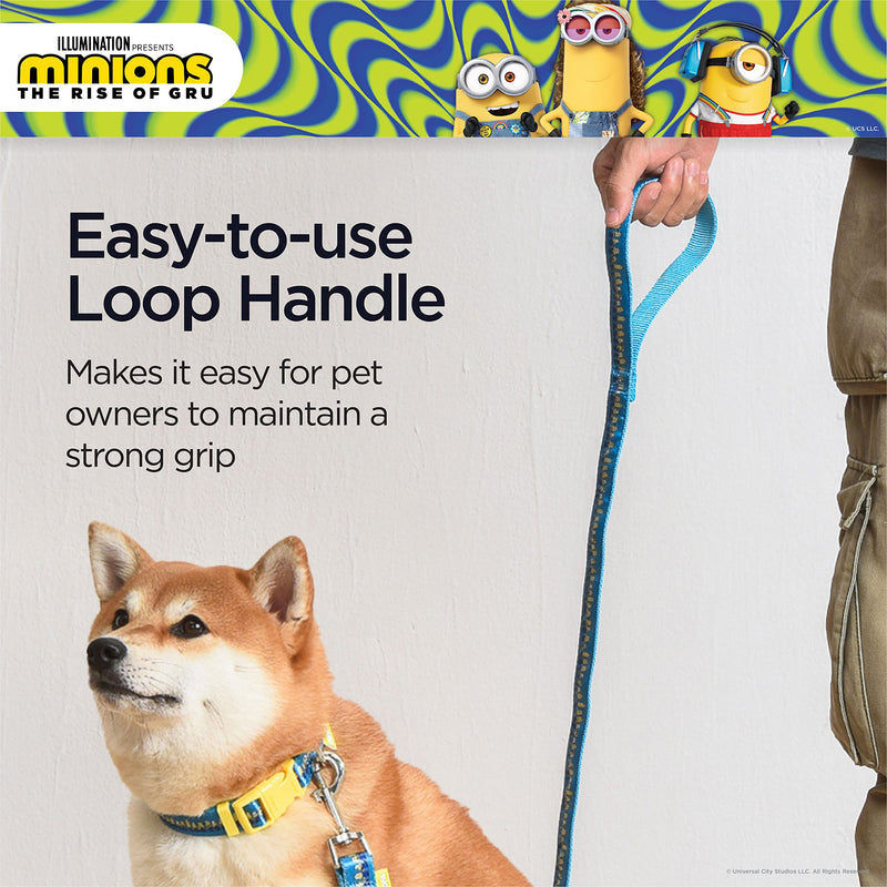 Minions Dog Leash, 4ft (48in) Blue and Yellow Minions in a Row | Gifts for Minions Fans and Their Pets | Officially Licensed Pet Product from Universal Studios 4 Foot - PawsPlanet Australia
