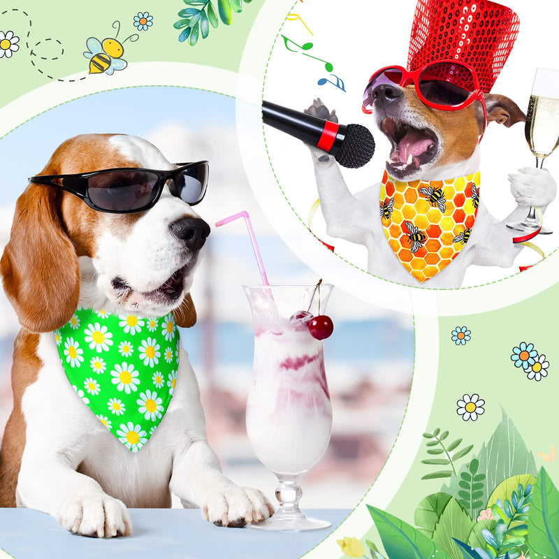 Sadnyy 40 Pcs Christmas Dog Bandanas Bulk for Dogs Flower Bee Autumn Triangle Reversible Dog Bibs Adjustable Puppy Kerchief Scarf Washable Cat Scarf for Thanksgiving Holiday Pet Grooming L - PawsPlanet Australia