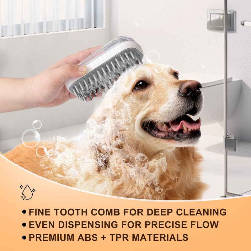 Spritz Defur Comb for Cats | Upgraded Electric Cloud Care Cat Brush | Steam Brush for Cats | Cat Nail Clippers with Safety Design | Pet Bath Brush with Gel Dispenser |3PCS Premium Grooming Supplies - PawsPlanet Australia