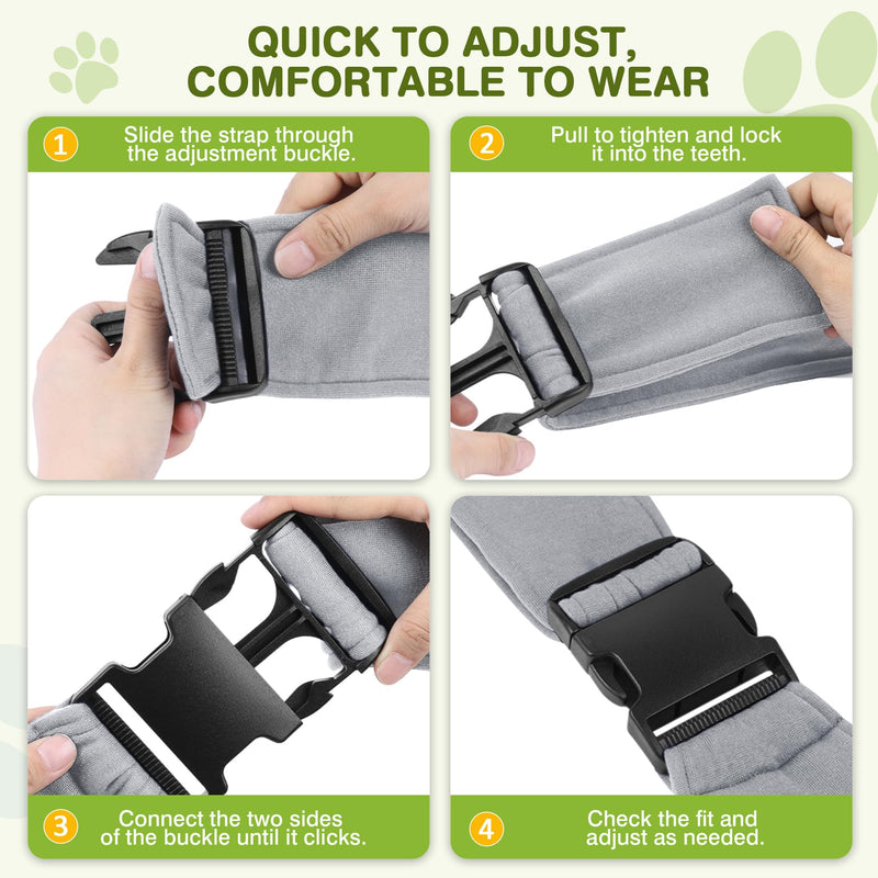 ALLSOPETS Pet Carrier Bag Dog Carrier Sling Reversible Puppy Carrier Purse with Storage Pocket Hand-Free Pet Sling Carrier for Carry Small Dogs Cats Suitable for Travel Outdoor (Light Grey) Light Grey - PawsPlanet Australia