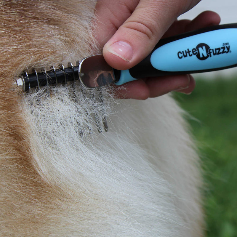 Pet Dematting Comb, Blue - PawsPlanet Australia