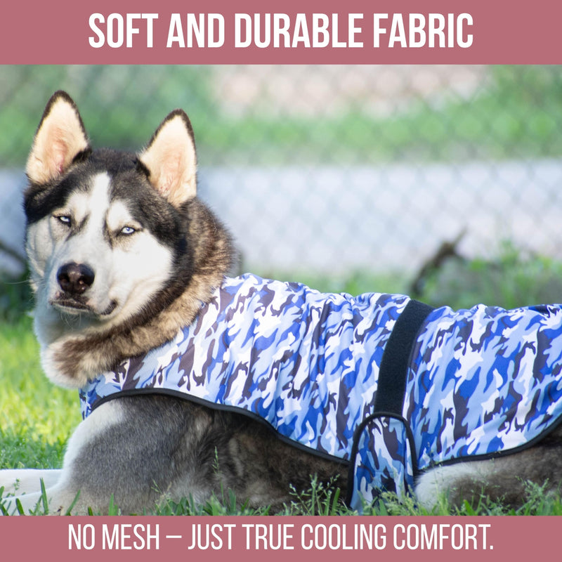 Dog Cooling Vest - 2-Layer Cooling with Soft Microfiber Fabric - Lightweight, Adjustable and Comfortable - UV Protection for Small to Large Dogs - Relief in Hot Weather (Pink, X-Small) Pink Camo X-Small (Pack of 1)