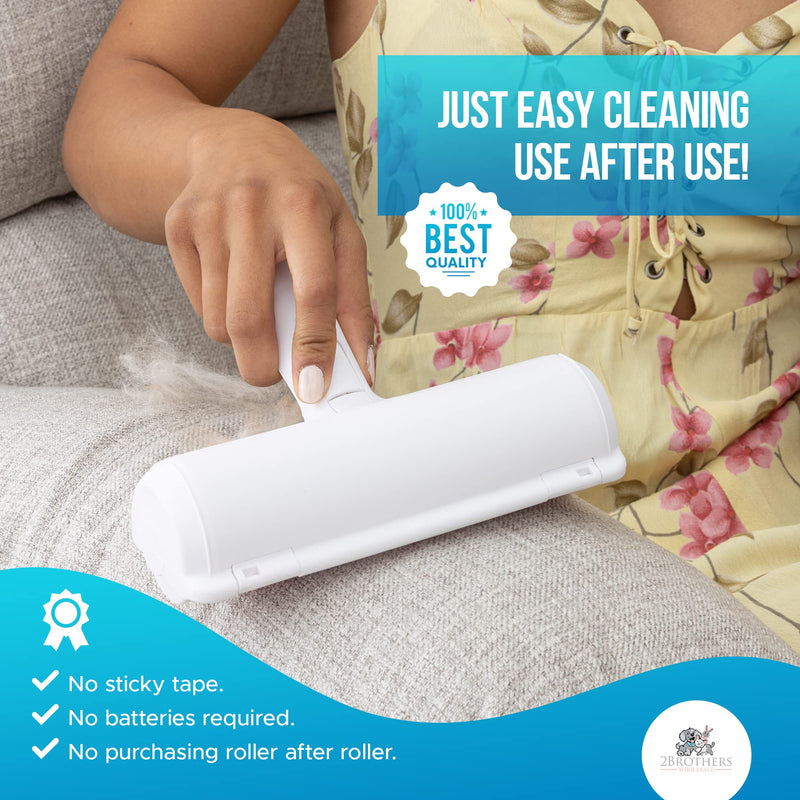 Couch Pet Hair Removal Tool and Roller - Reusable, Easy-to-Clean Dog Hair Remover for Couch and Car, No Batteries or Mess, Ideal for Cat Hair Too Blue - PawsPlanet Australia